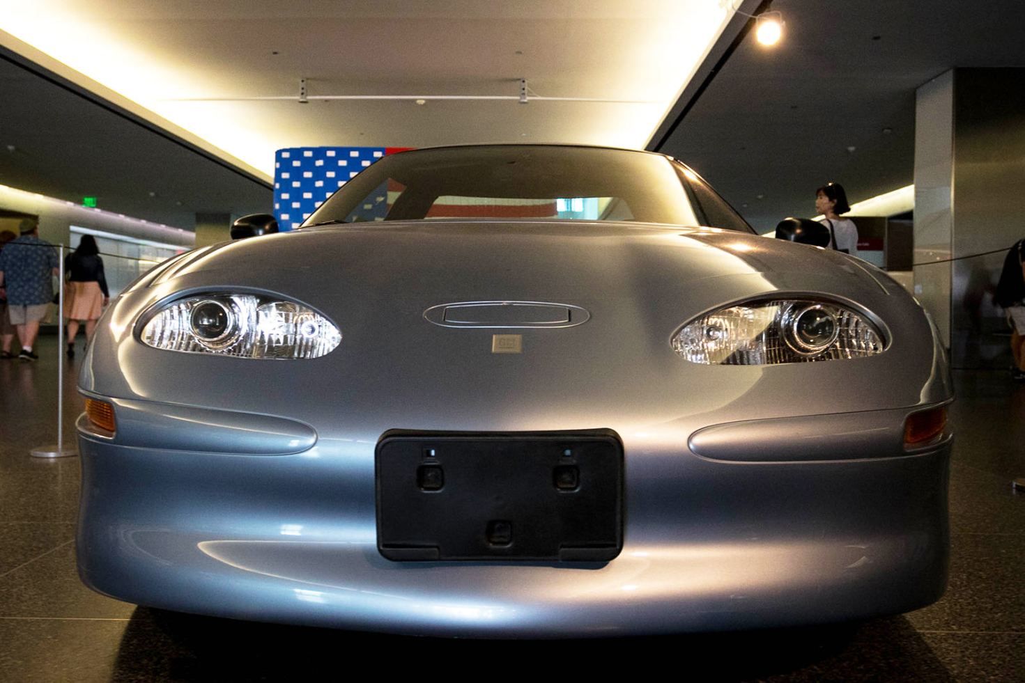 The last electrified EV1 on display at the Smithsonian Museum of American History