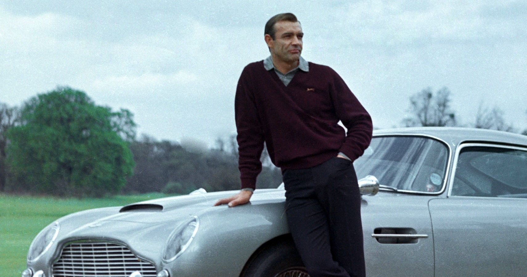 Shaun Connery with 1963 Aston Martin DB5