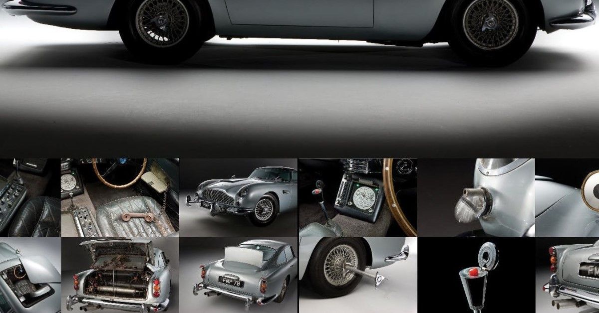 1963 Aston Martin DB5 gadgets showcased