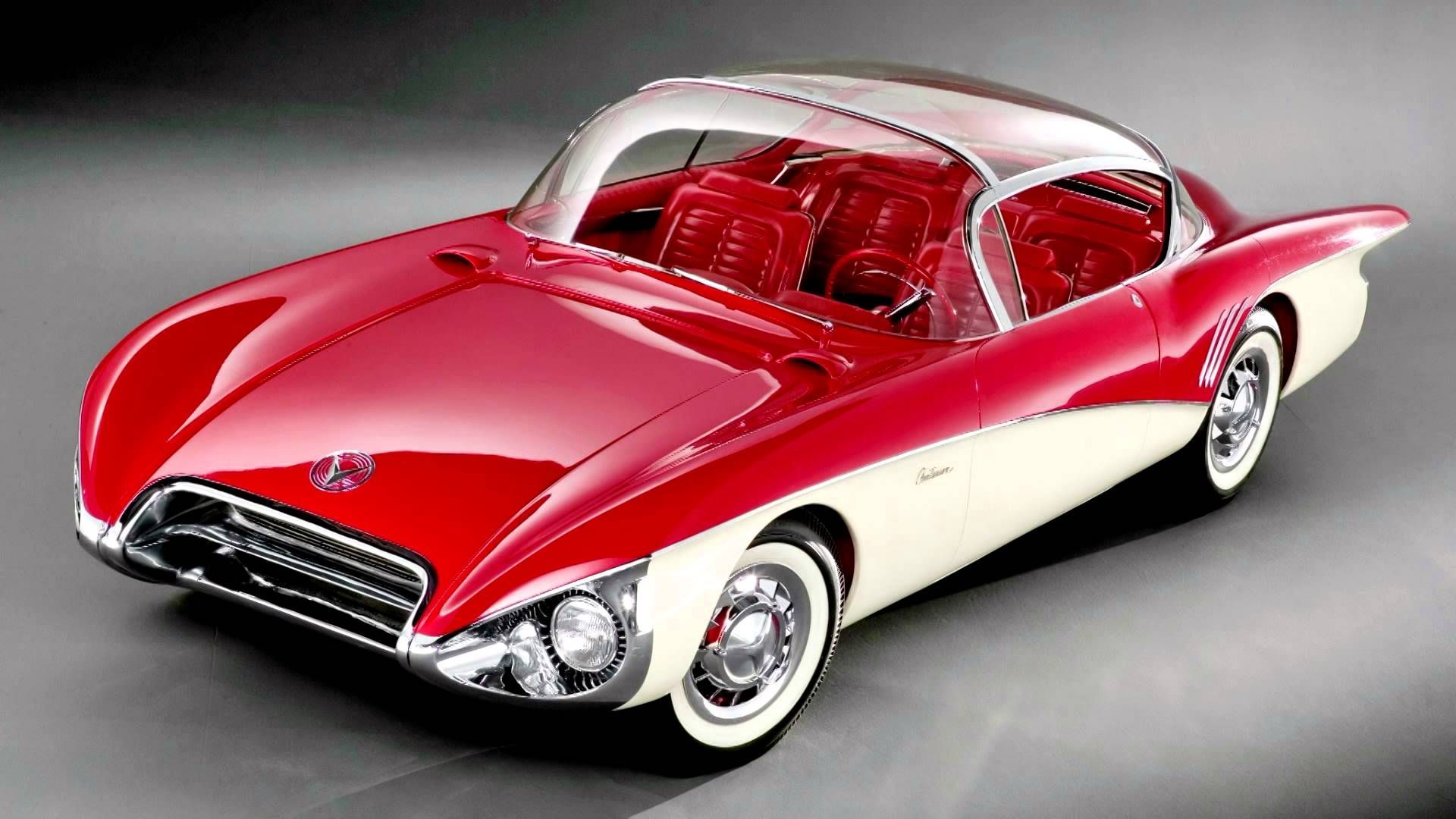 1956 Buick Centurion Concept Car from above on gray floor