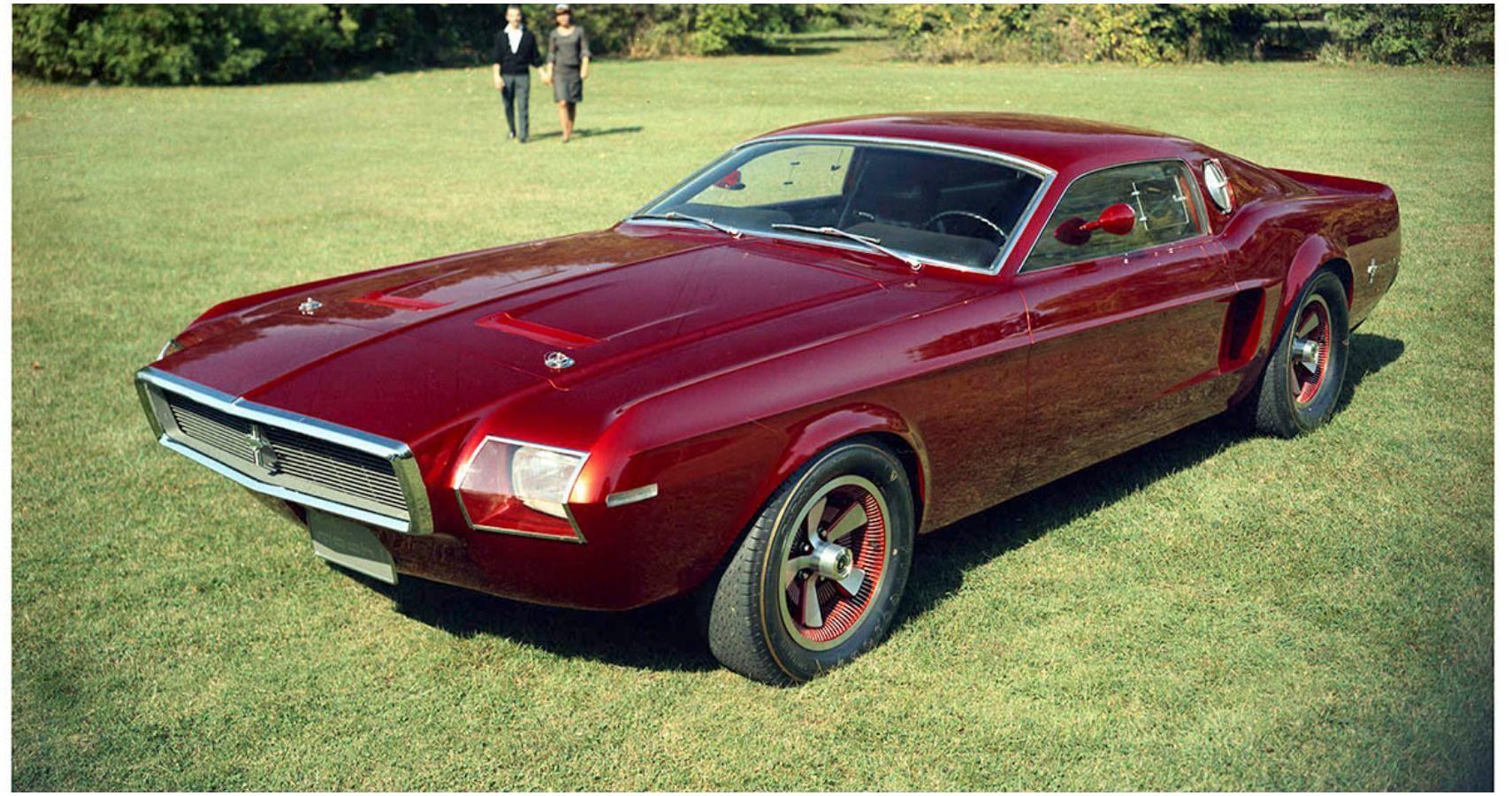 1967 Ford Allegro II Concept parked at a field
