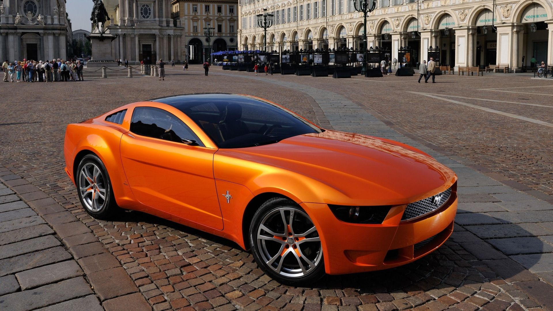 2006 Mustang Giugiaro parked outside