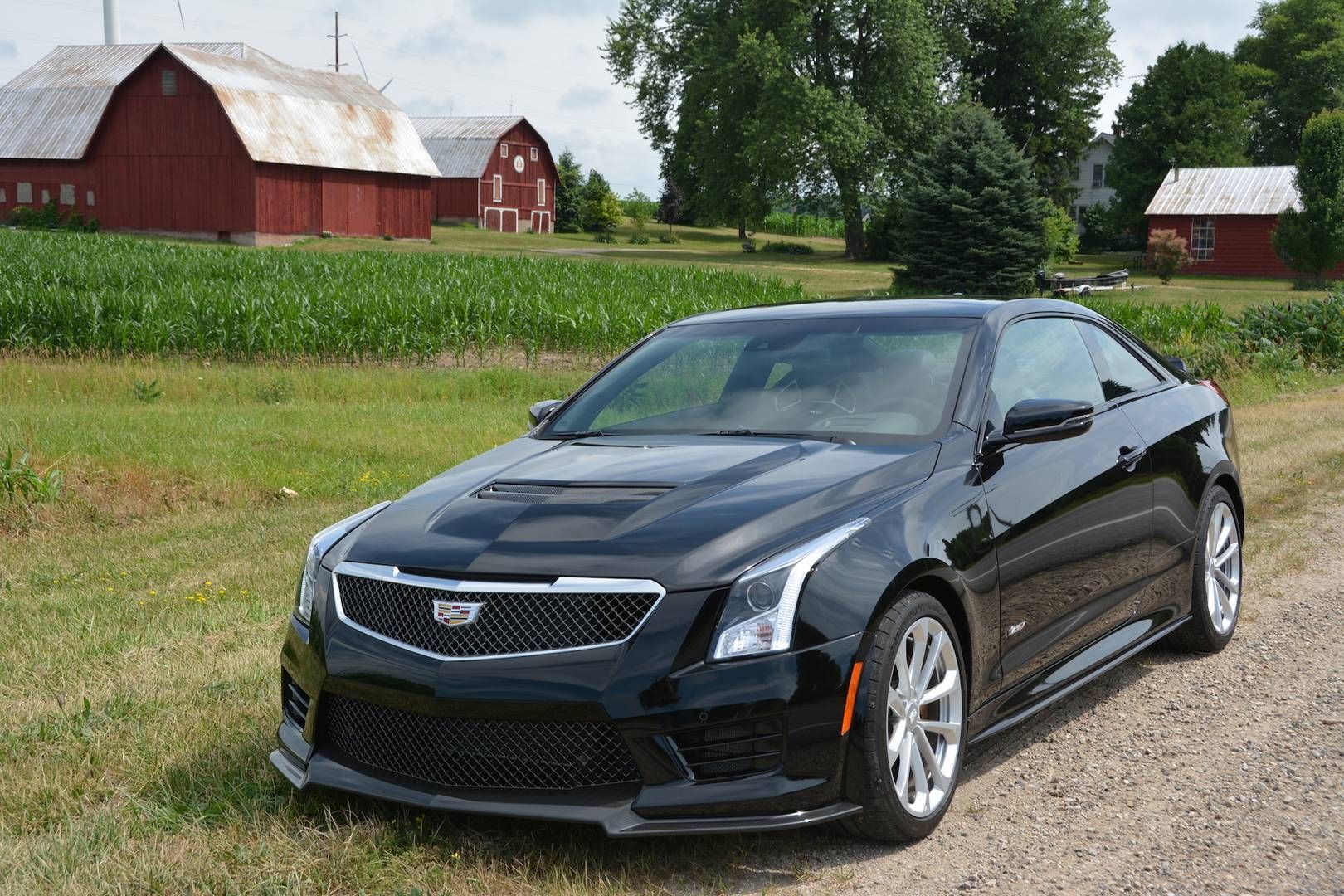 2019 Cadillac ATS-V on the side of the road