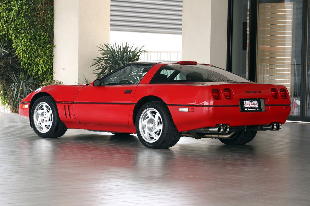 corvette zr1 1990 red