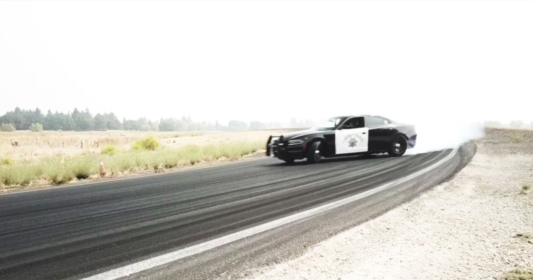 CHP Truckee Charger drifting