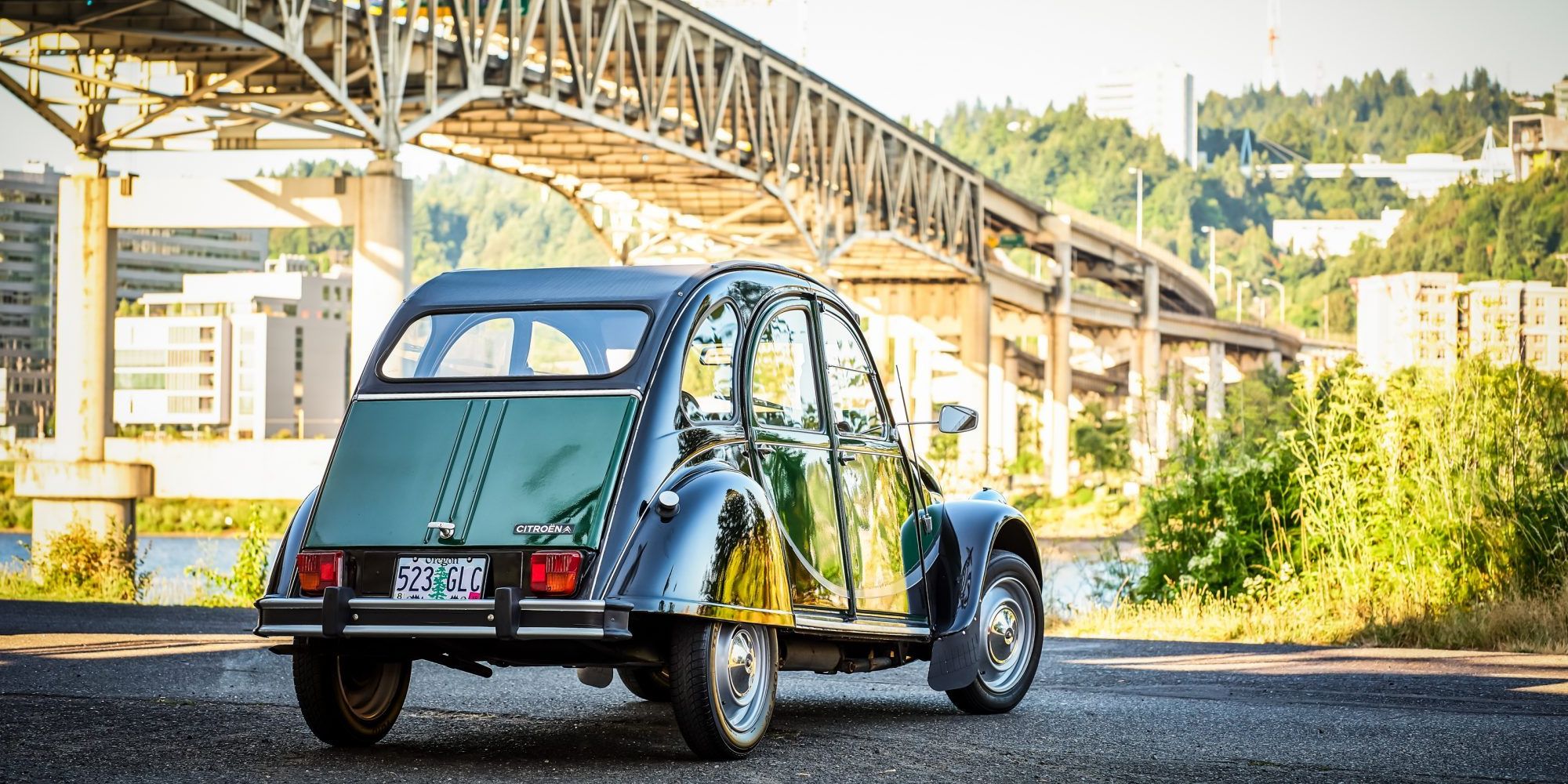 The rear of the 2CV