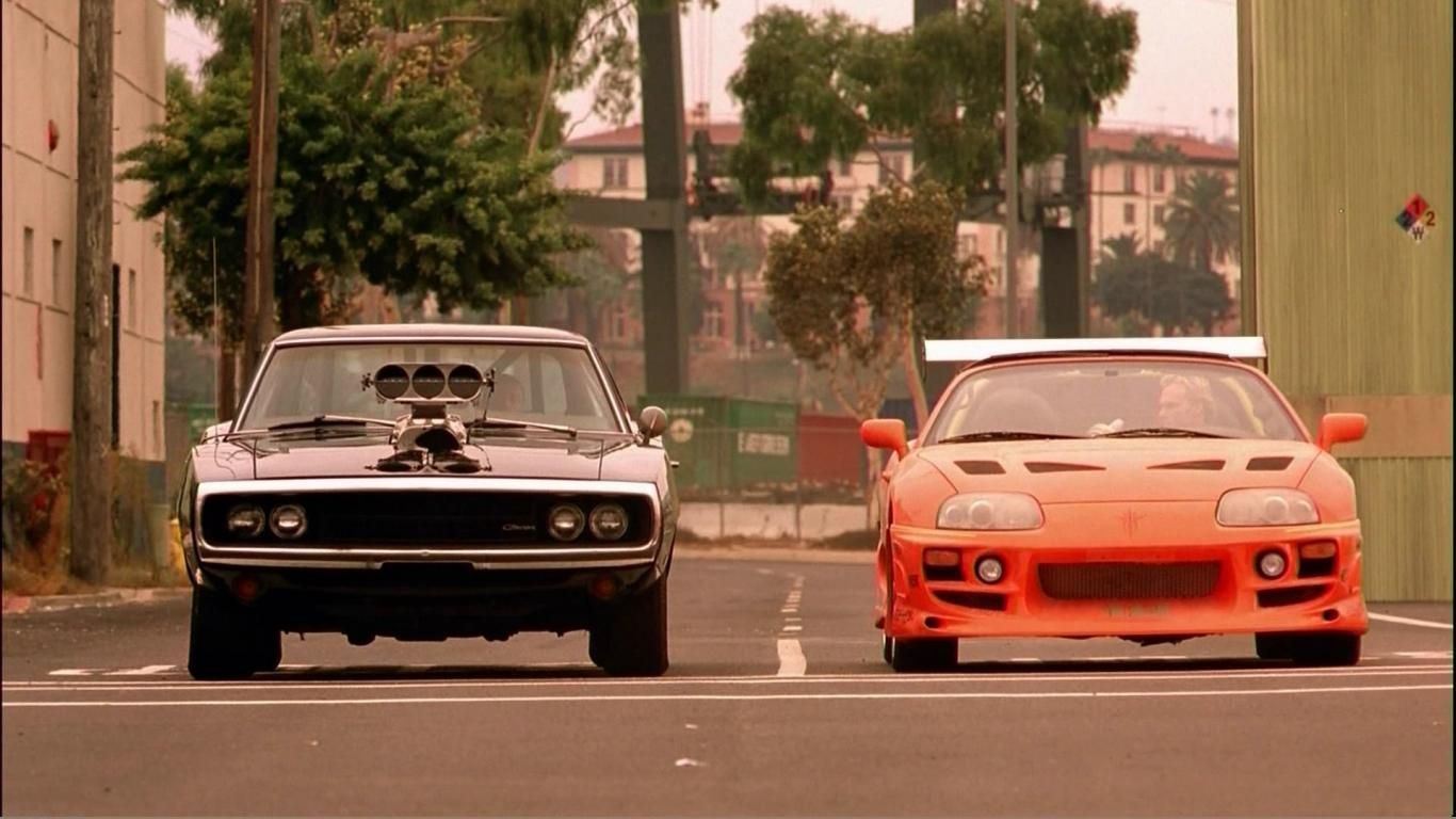Dodge Charger Toyota supra fast and furious