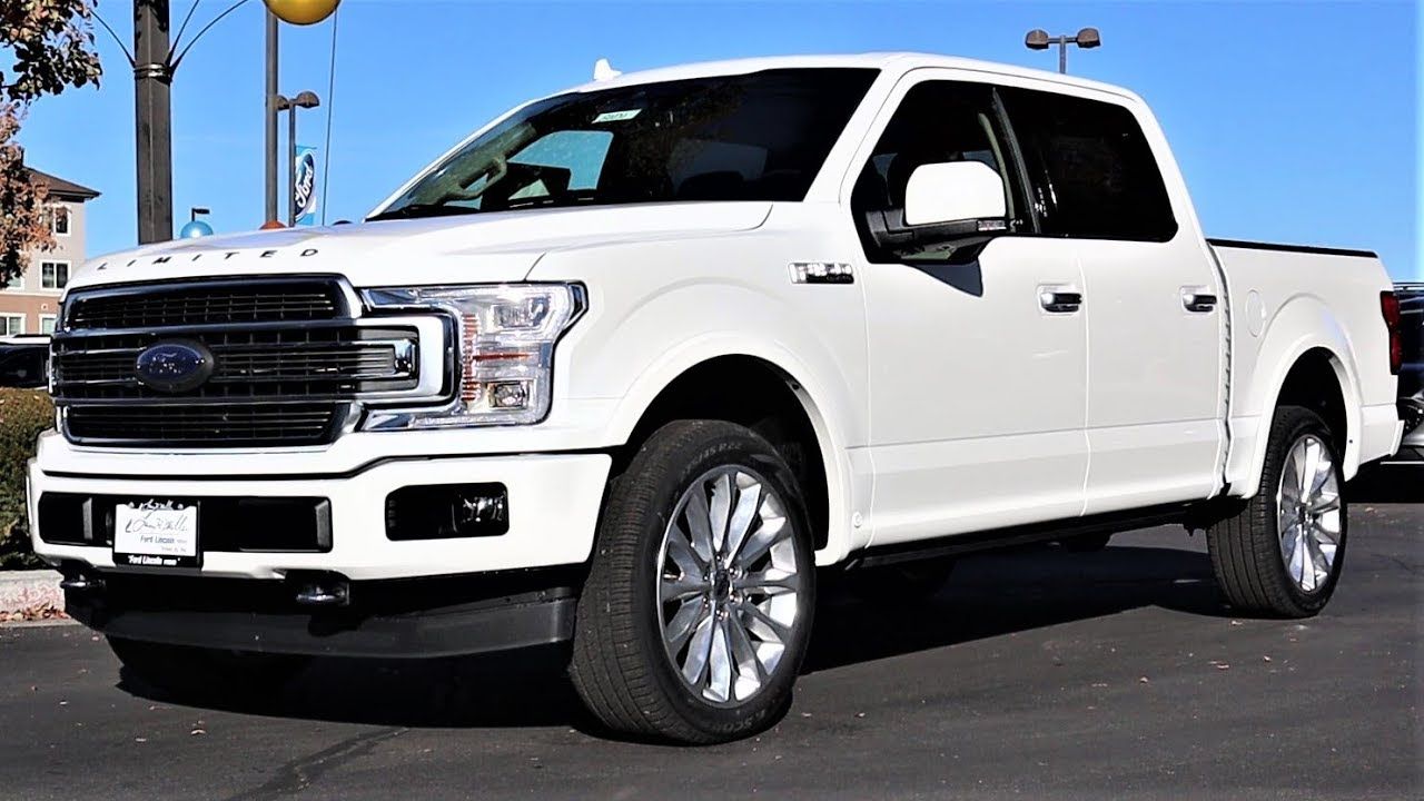 white Ford F-150 Limited