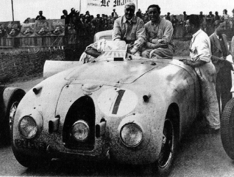 JeanPierre Wimille In His Type 57G, After Winning LeMans, Bugatti, Via GrandPrixHistory