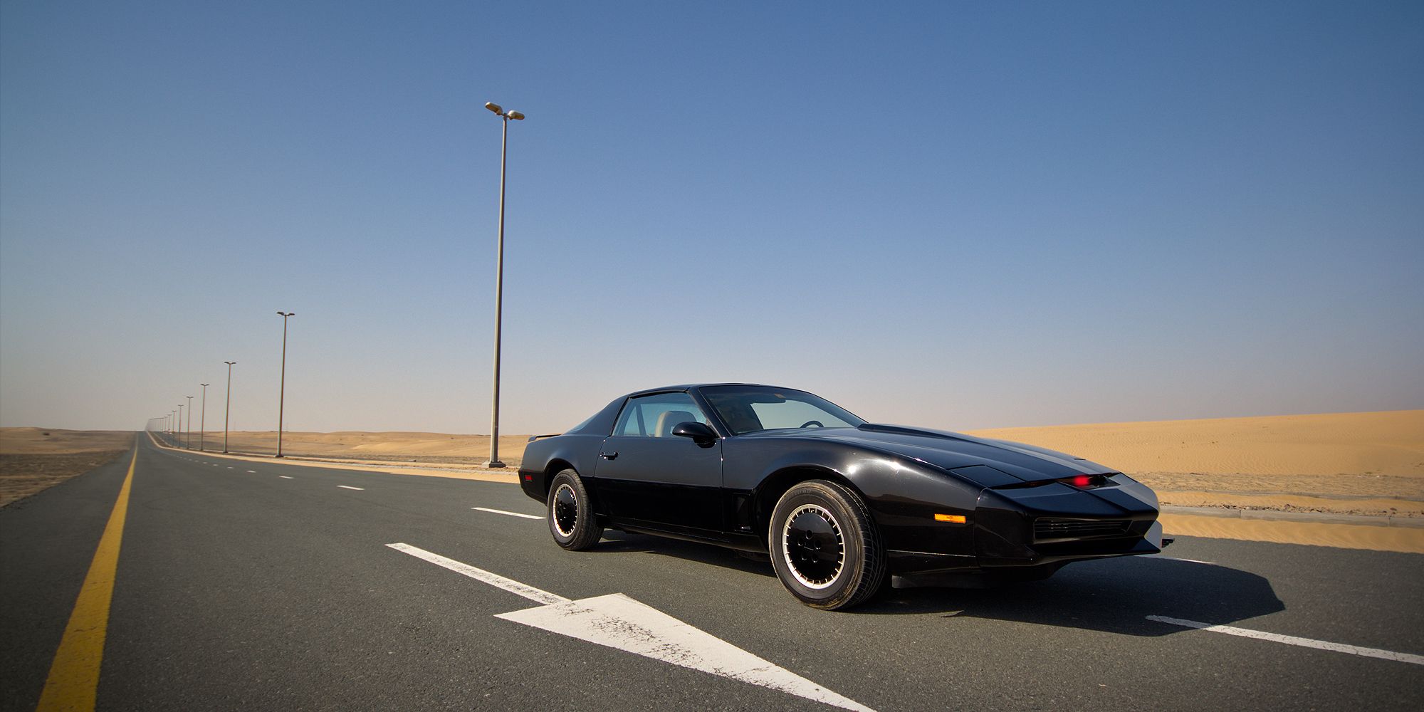 KITT on a highway in the Middle East