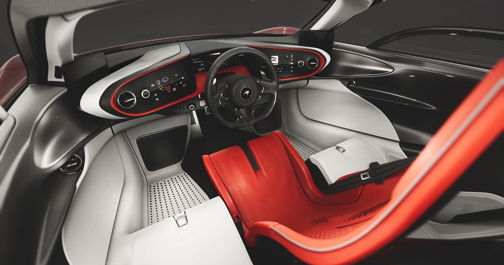 McLaren Speedtail interior red