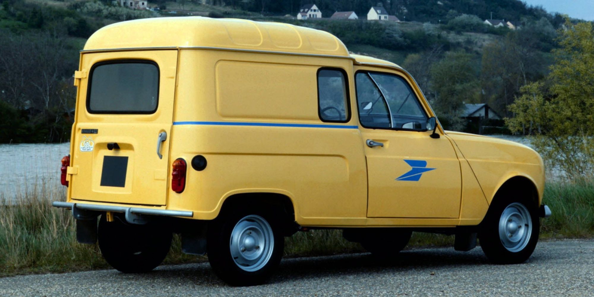 A Renault 4L panel van, used by the postal service