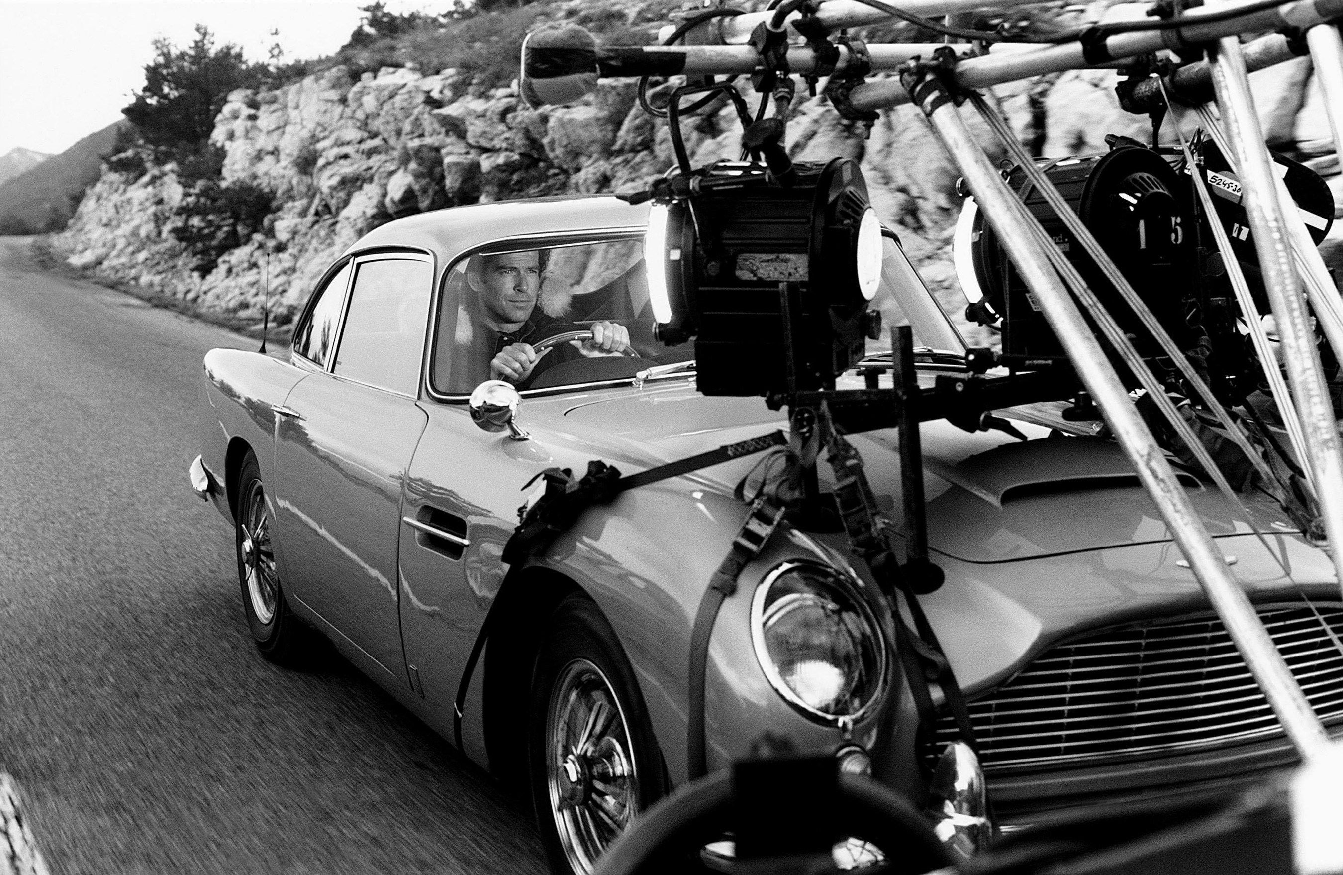 Cameras mounted on the James Bond DB5
