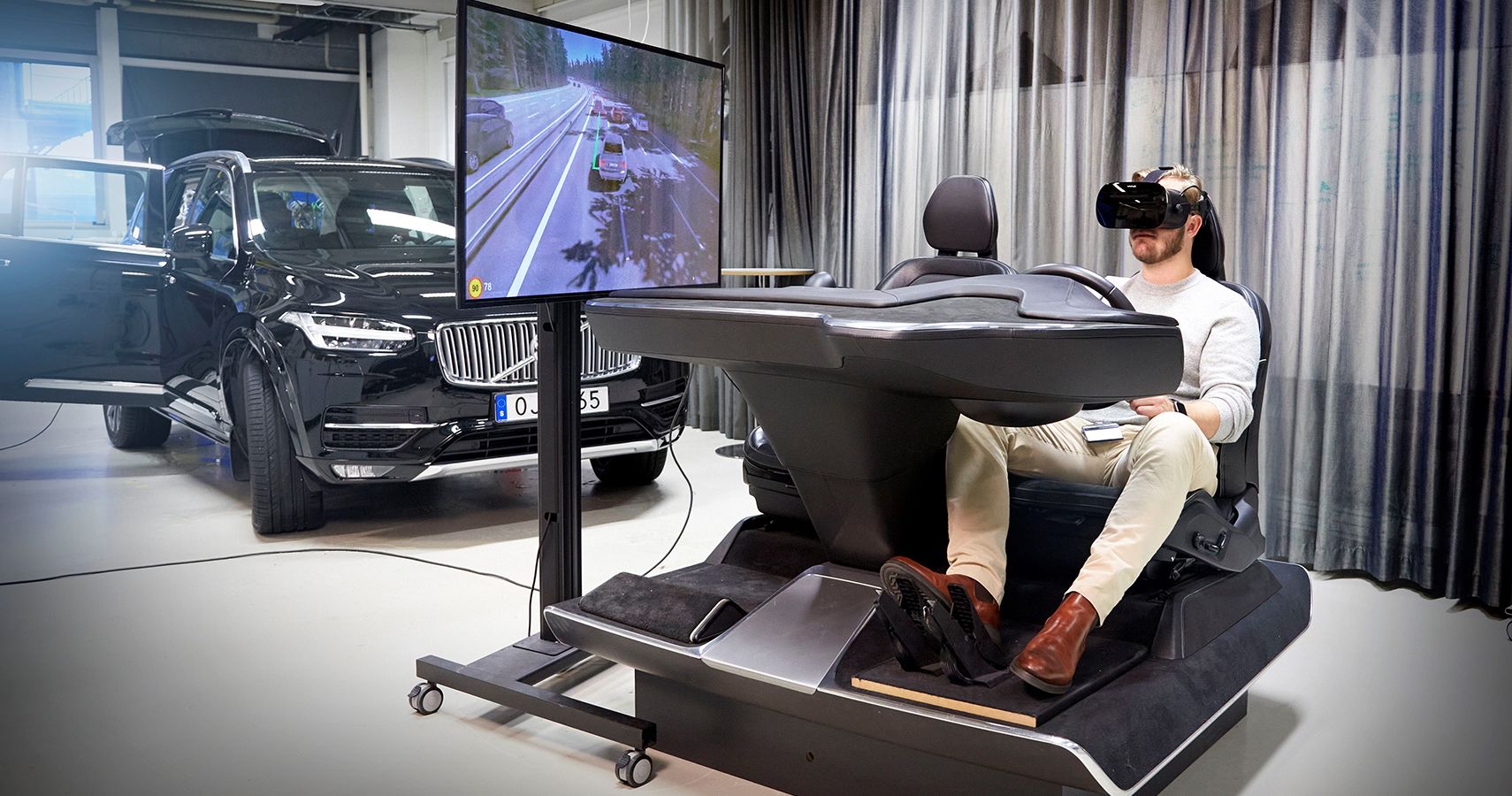 Volvo Cars ultimate driving simulator setup