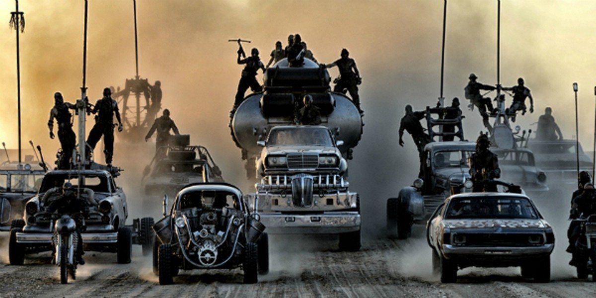 War scene in Mad Max Fury Road
