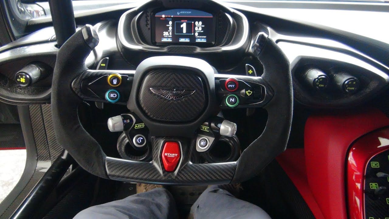 Aston Martin Vulcan Steering Wheel & Dashboard