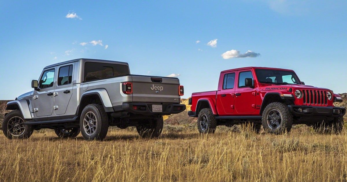 2021 Jeep Gladiator trims laid out
