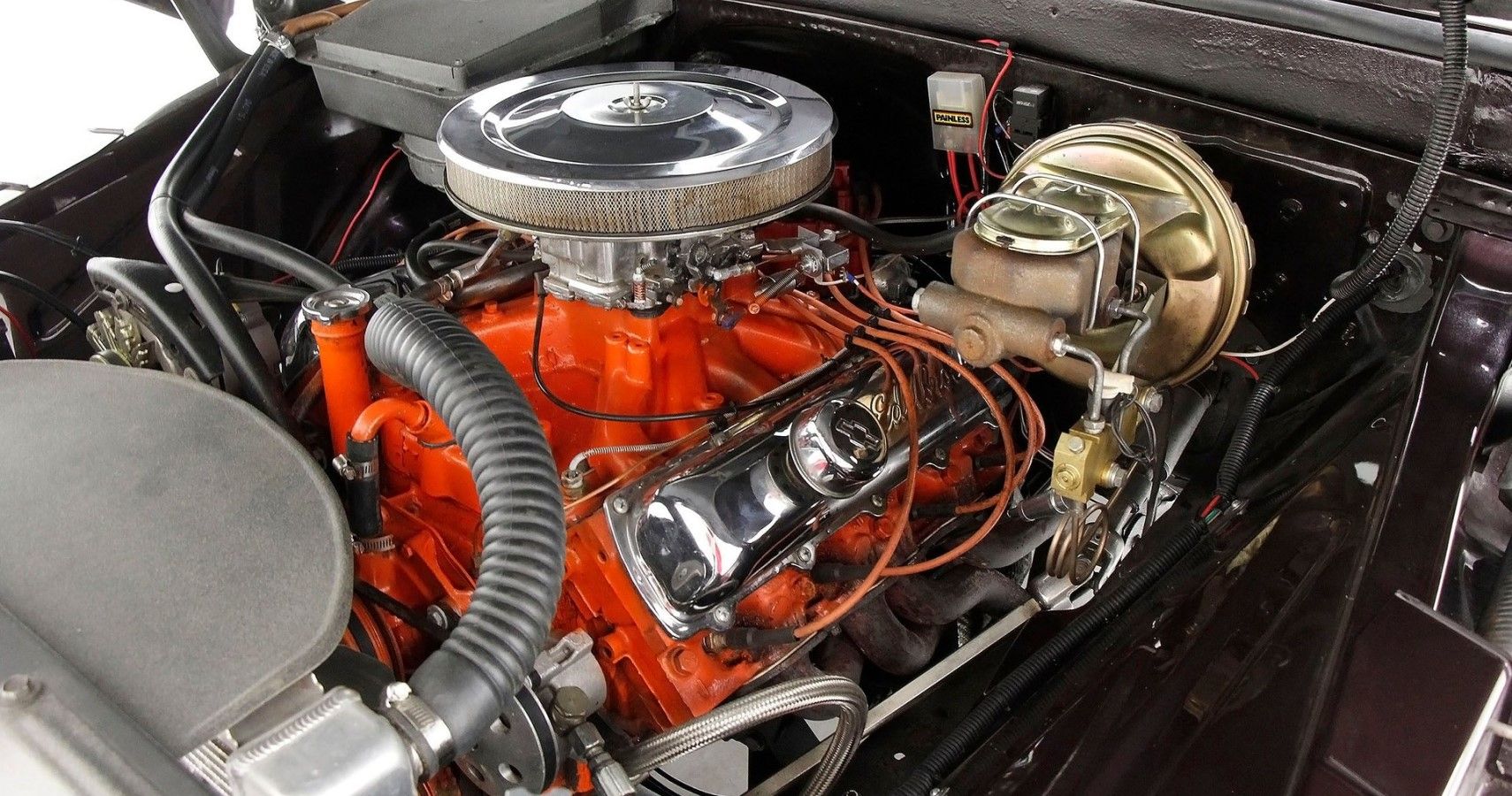 1965 Chevrolet C10 engine bay view