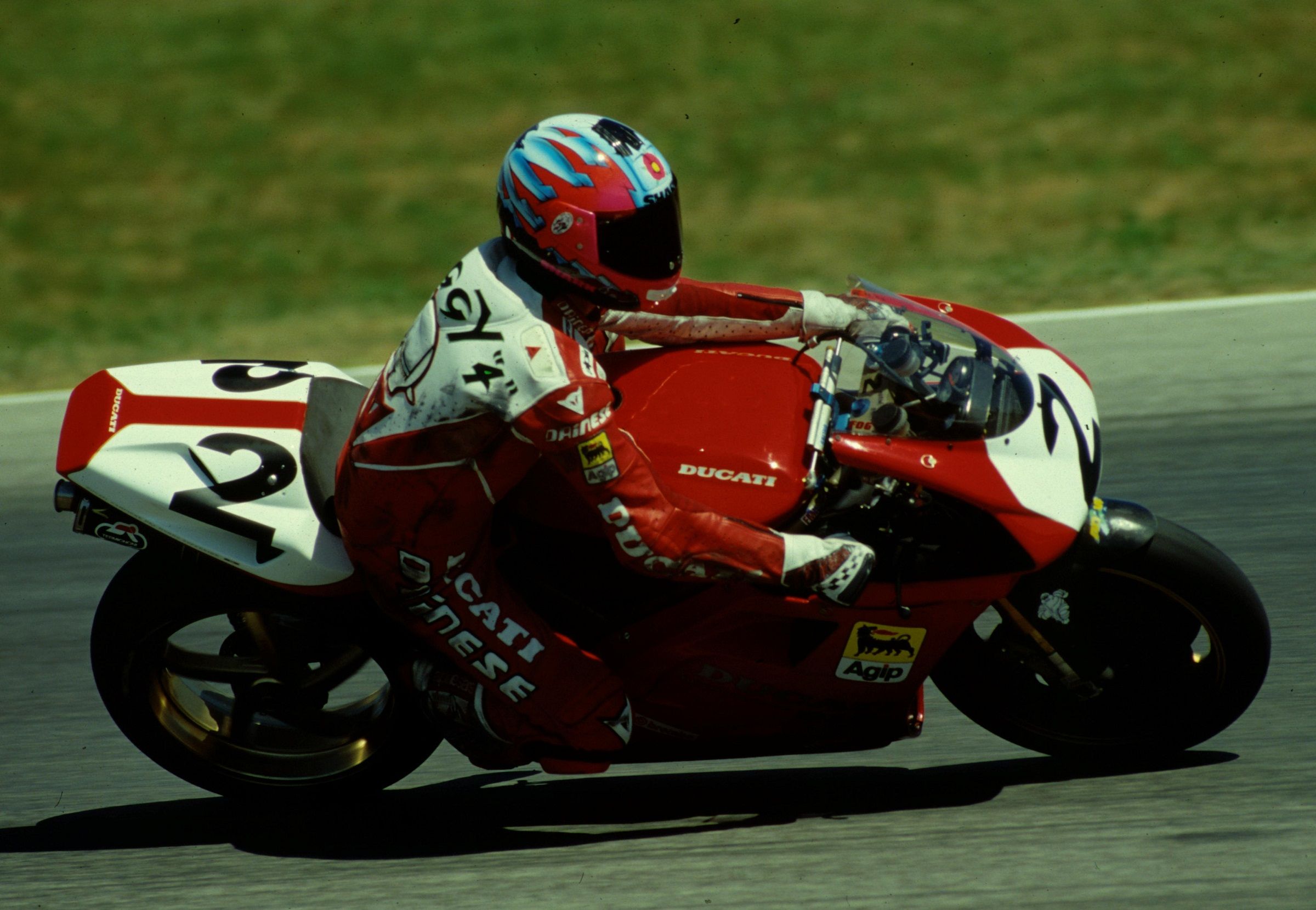 rider on a 1994 Ducati 916 SBK