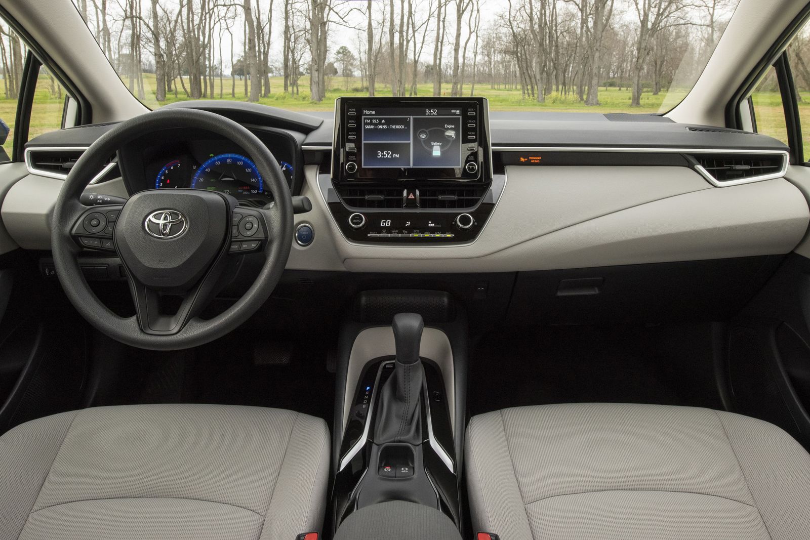 Interior of 2021 Toyota Corolla Hybrid
