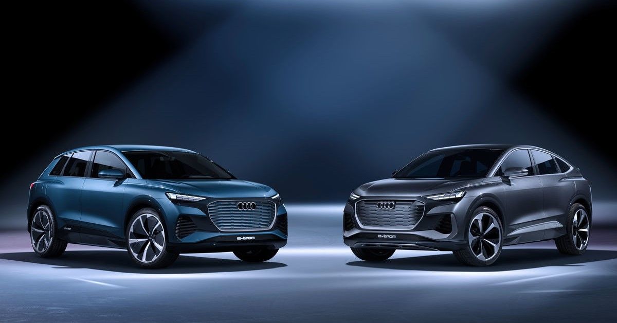 2021 Audi Q4 E-Tron and E-Tron Sportback differeneces side by side