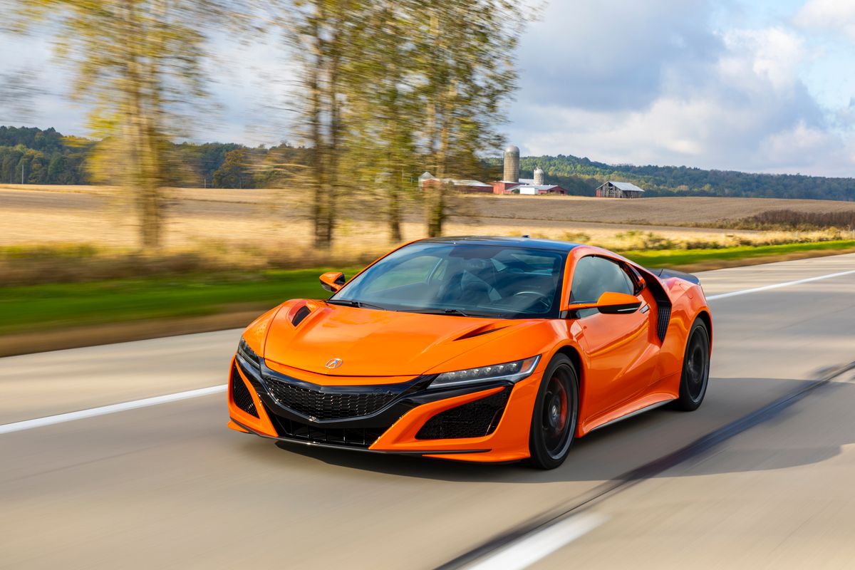 2019 Acura NSX on the road