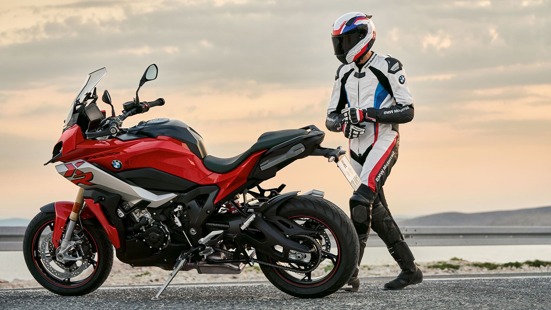a rider with his BMW S 1000 XR.