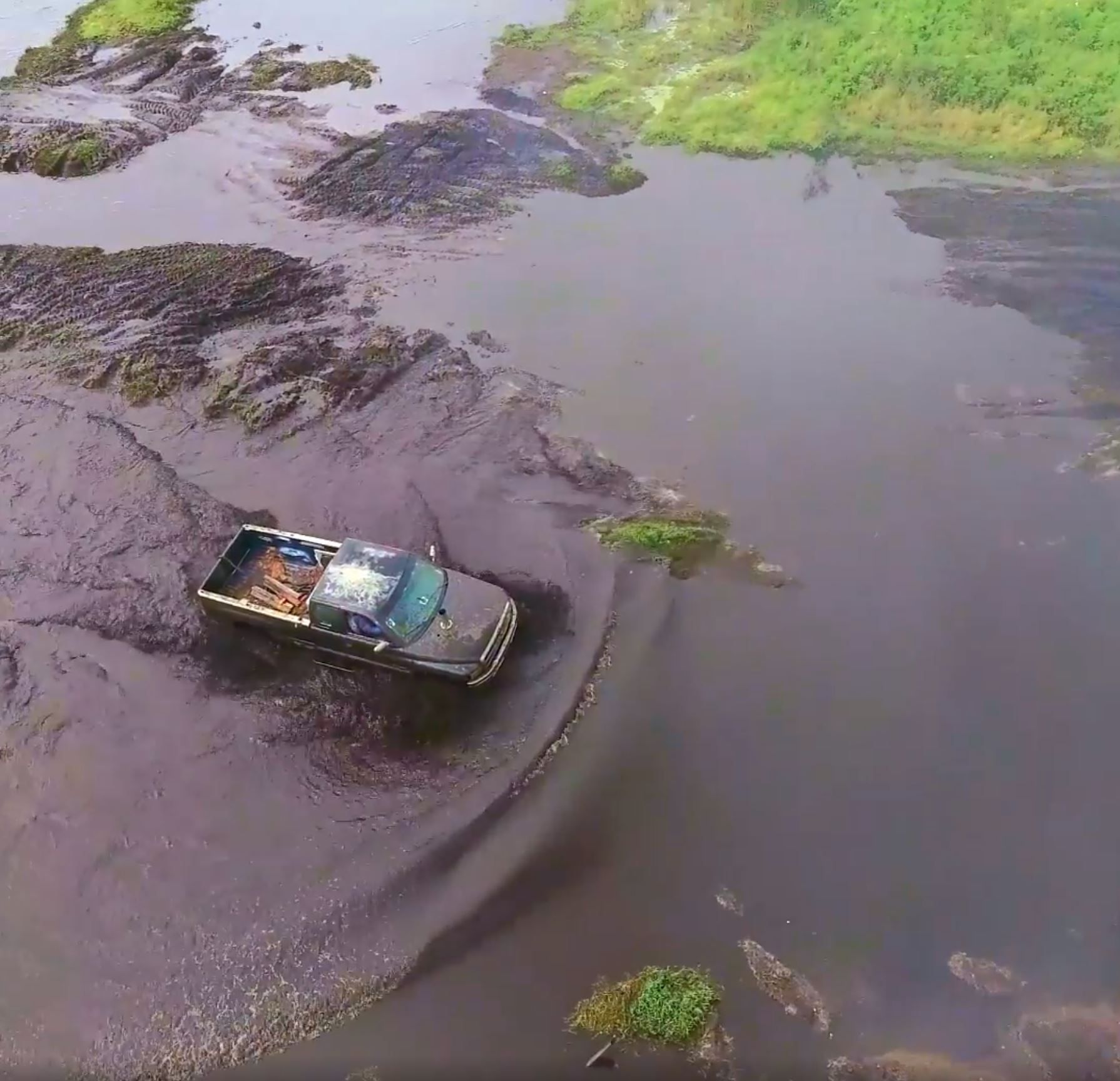 This is a Diesel Dodge Ram in a Florida Mud Bog as featured on MotorTrend's Dirt Every Day