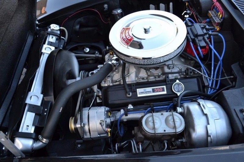 A restored Corvette 69 V8 engine
