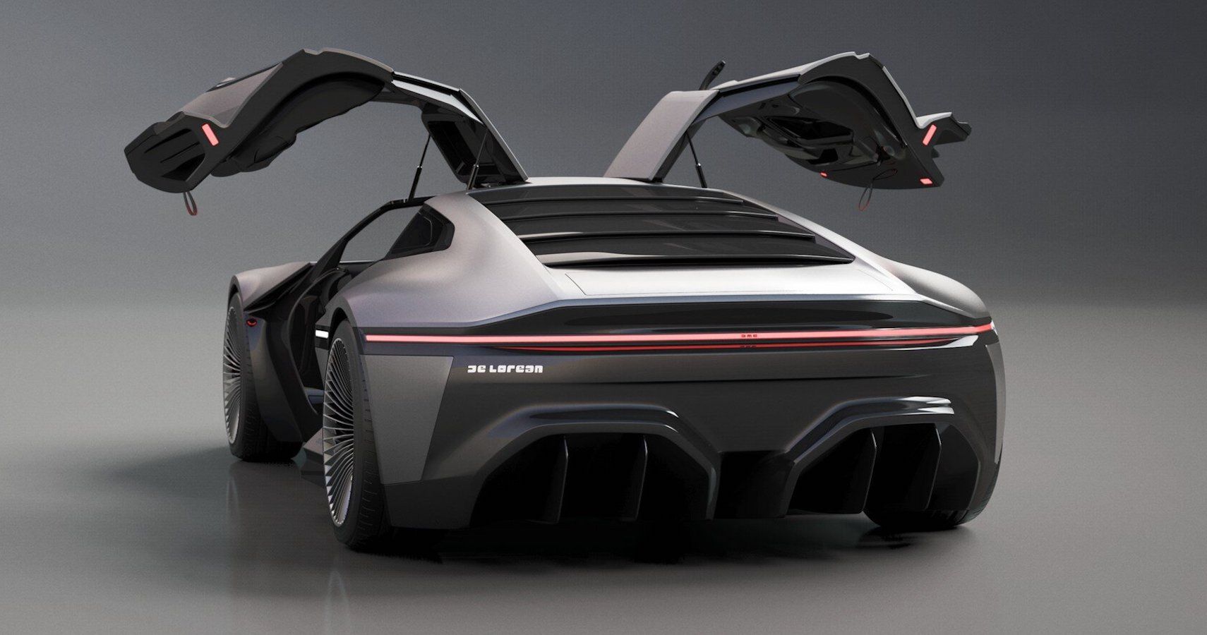 Designer Updates The DeLorean With Modern Supercar Look