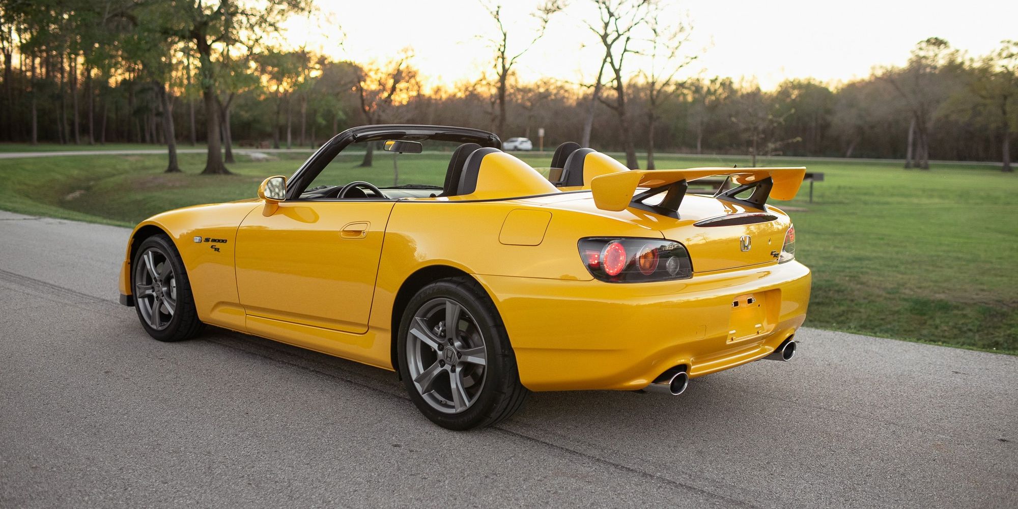 Rear 3/4 view of the S2000