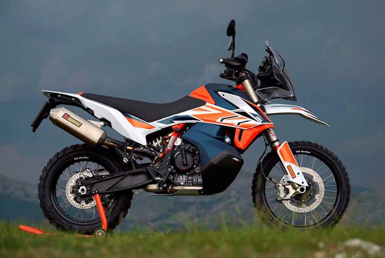 KTM 790 Adventure R Rally parked outside