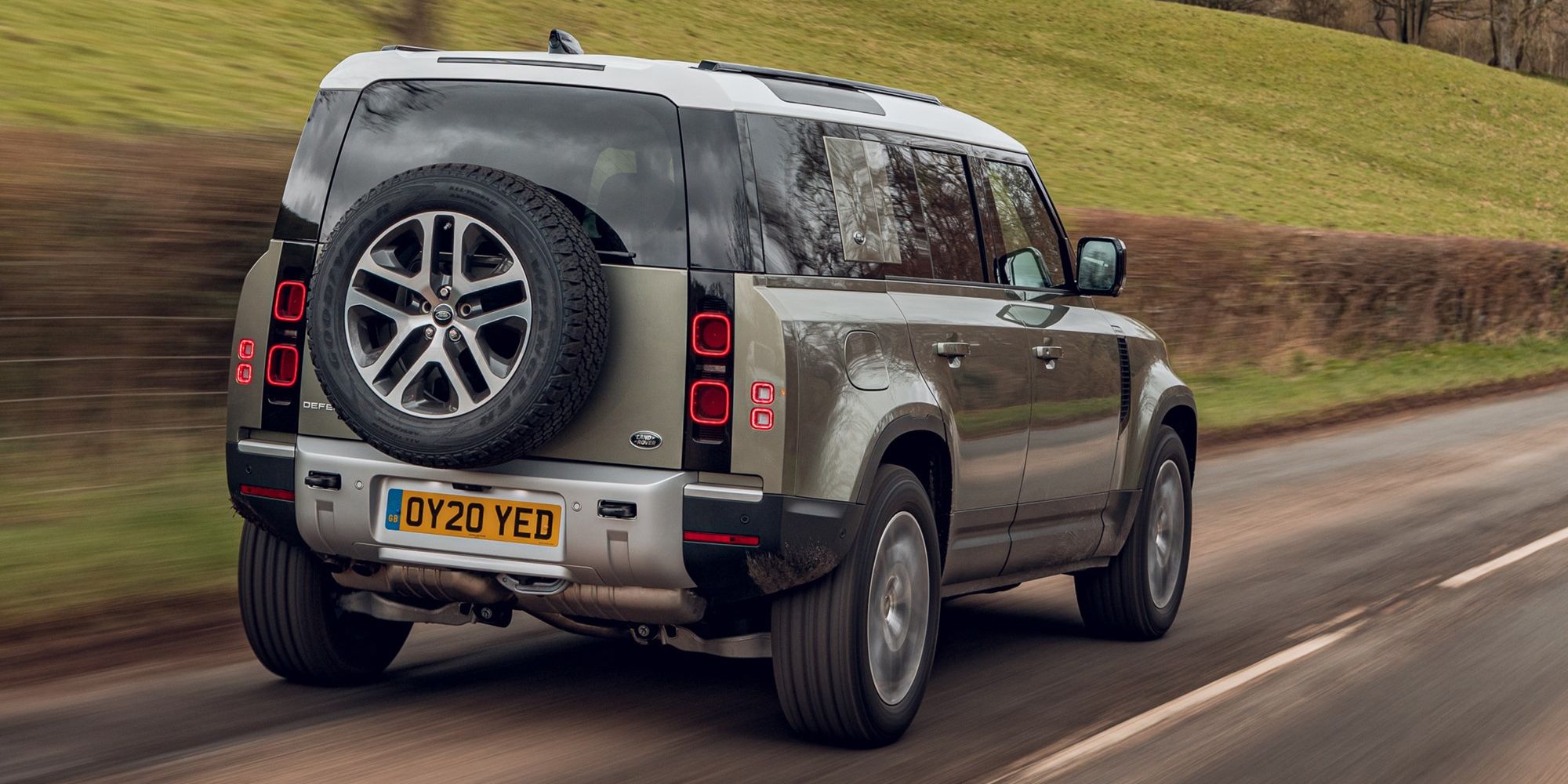 The rear of the new Defender