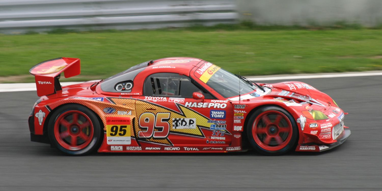 The Lightning McQueen MR-S race car on track