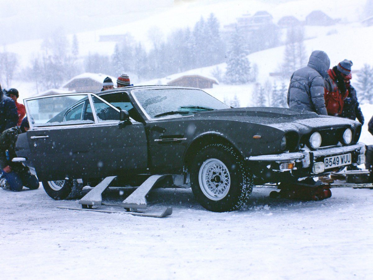 A detailed look at this Aston Martin V8 Vantage Volante from James Bond The Living Daylights