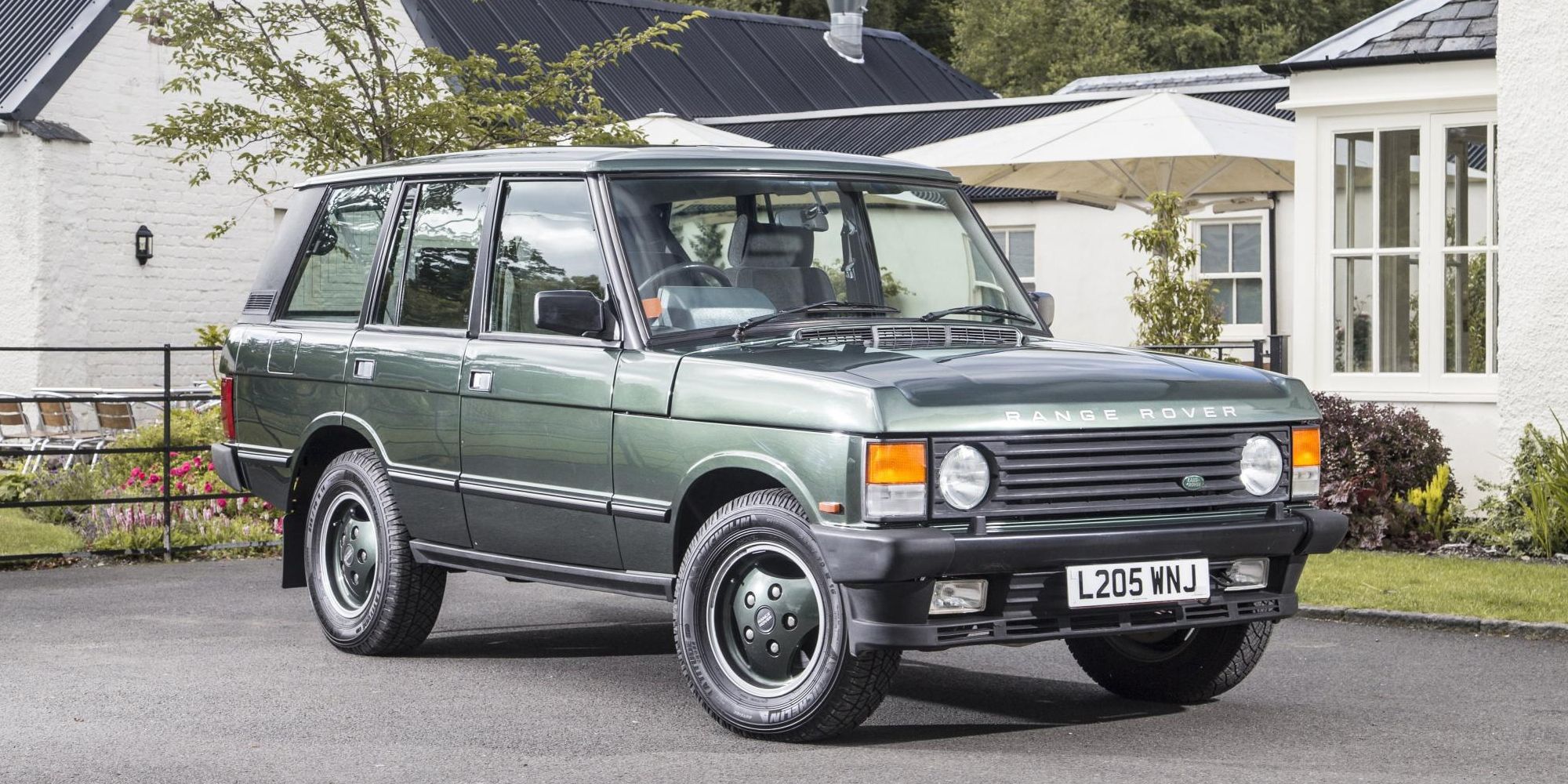 The front of the Range Rover Classic