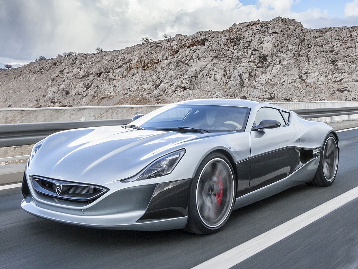 Rimac Concept One on the highway