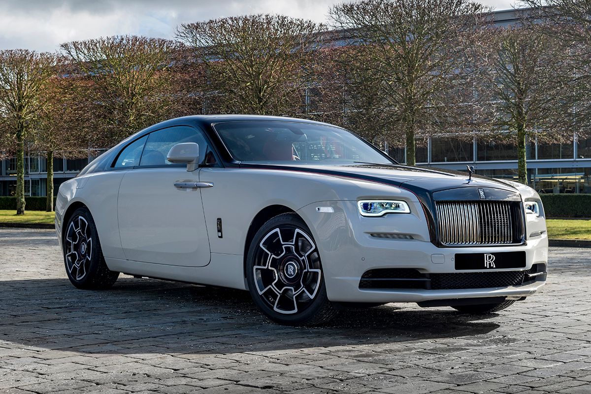 a parked Rolls-Royce Wraith