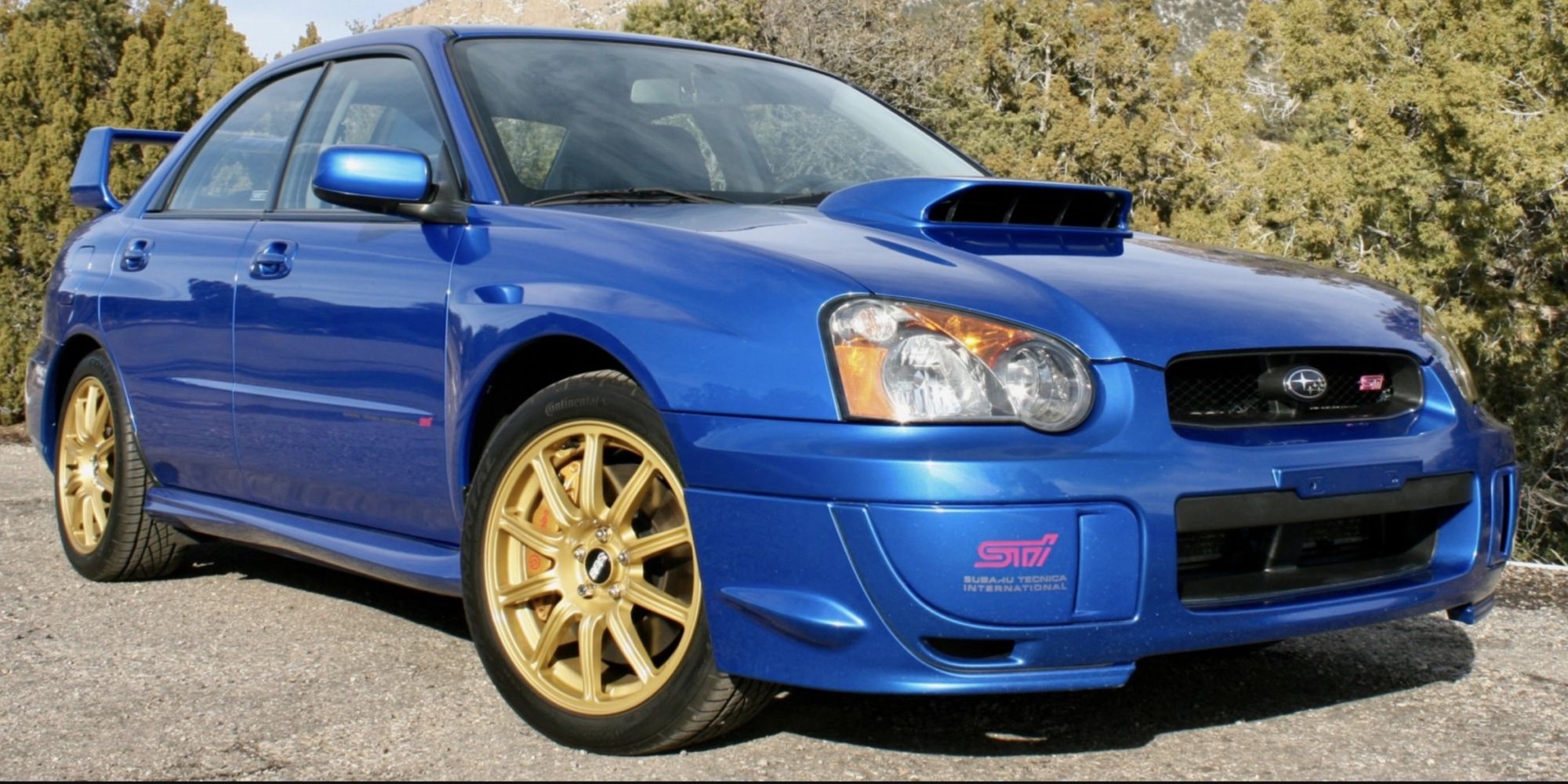 The front of the WRX STI
