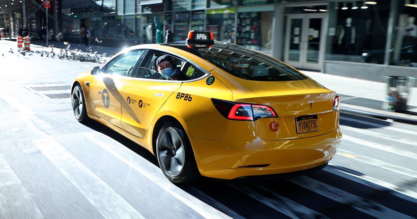 Tesla Model 3 Yellow Cab