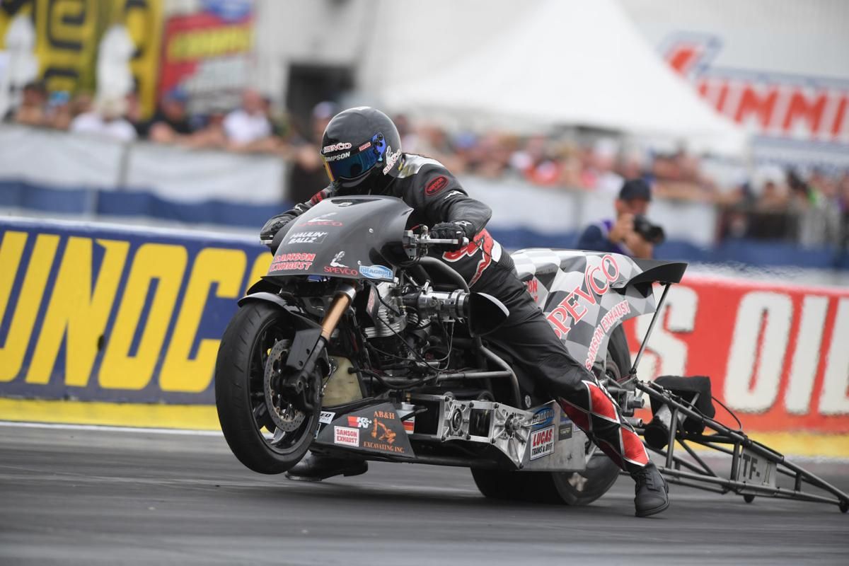 Tii Tharpe's Top Fuel Harley dragster
