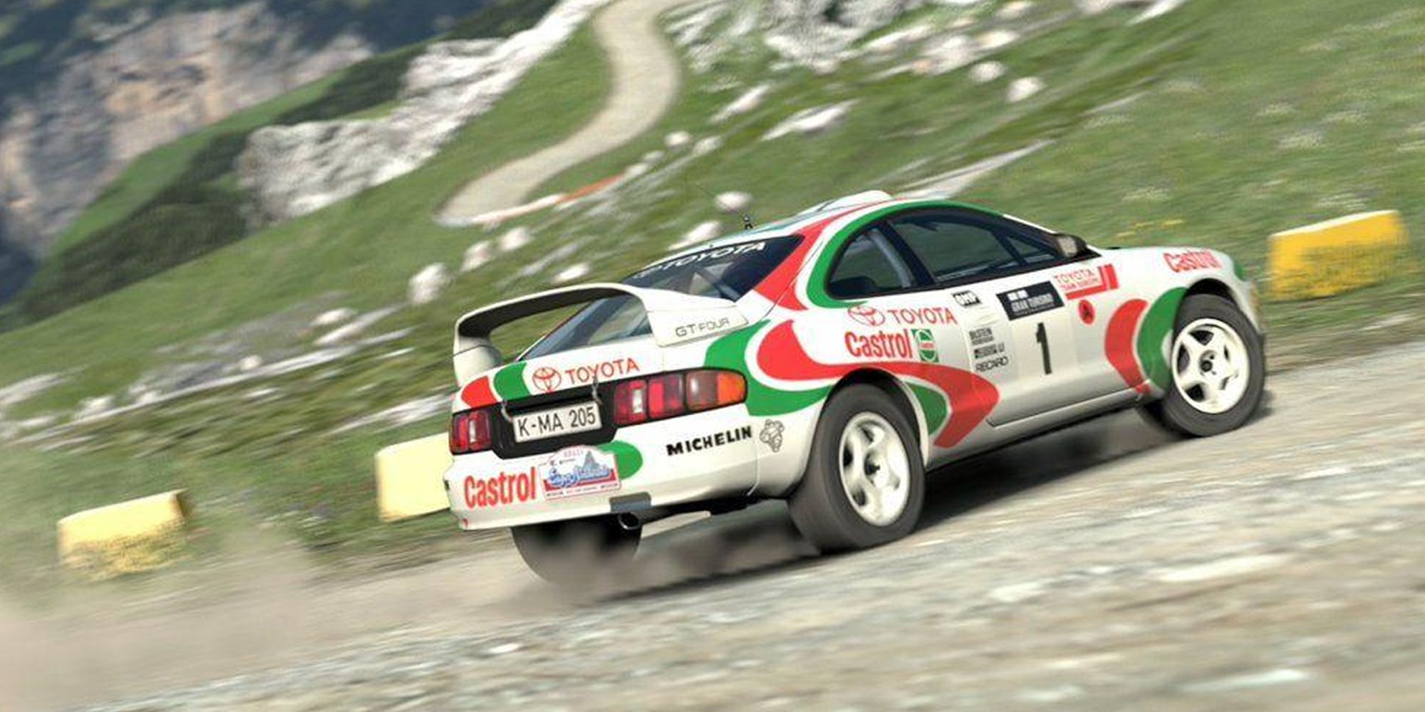 A Celica GT-Four in the iconic Castrol livery