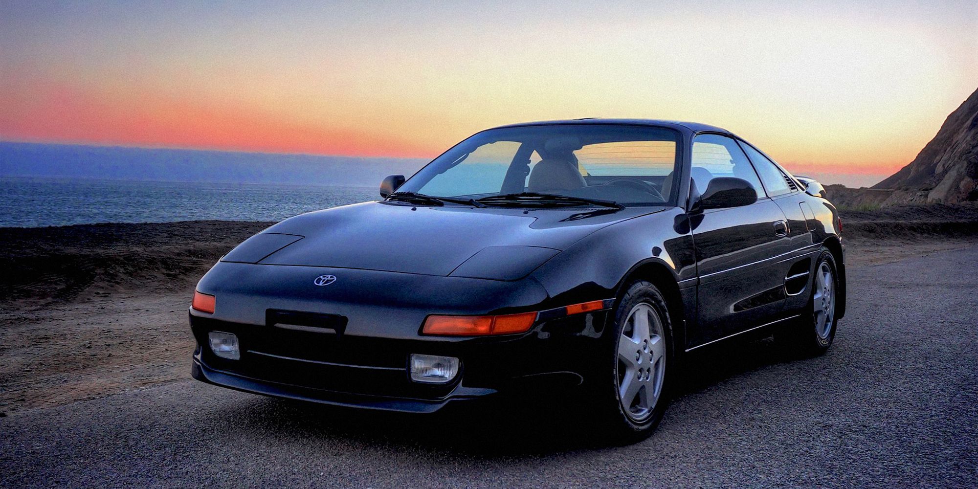 The front of a black SW20 MR2
