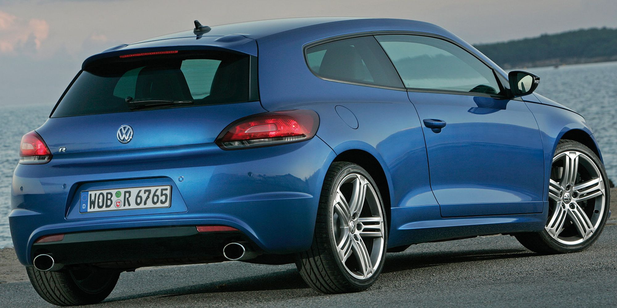 The rear of the VW Scirocco R