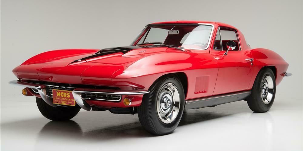 Red 1967 Chevy Corvette L88 Coupe studio shot
