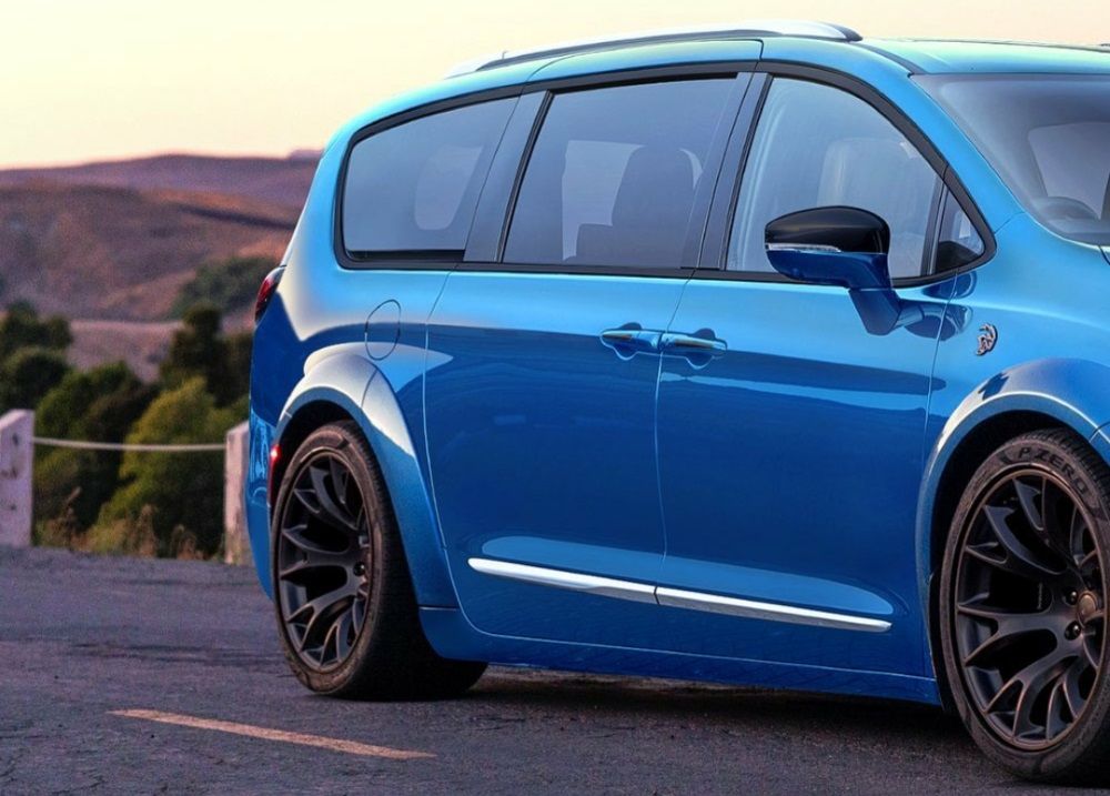 Crazy Minivan Render Chrysler Pacifica Hellcat