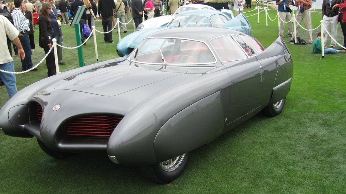 1953 Alfa Romeo B.A.T. 5 parked on the field