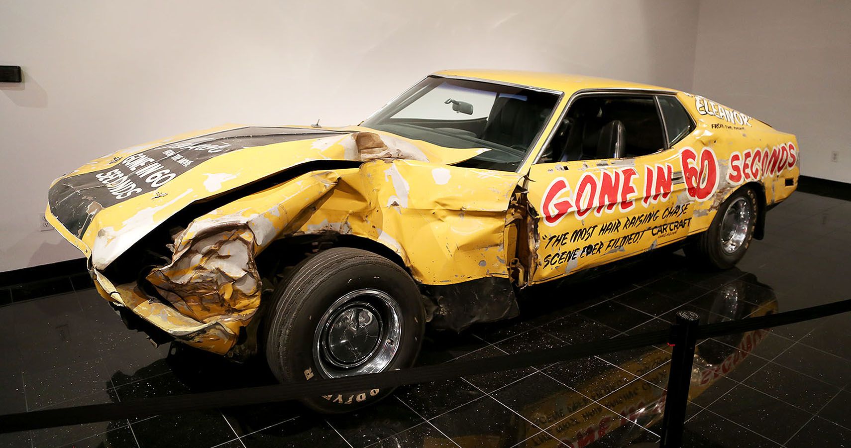The 1971 Yellow Eleanor Mustang In Gone In 60 Seconds (1974) Still Survives, And It Is Halicki’s Widow, Denice Shakarian Halicki, Who Owns The Bashed-Up Car That Has Been Loaned To The Likes Of Peterson Museum During Mustang Show Events