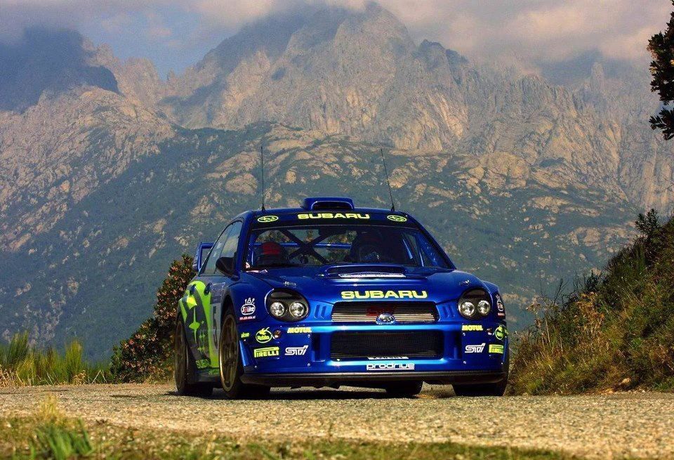 2002 Subaru rally car