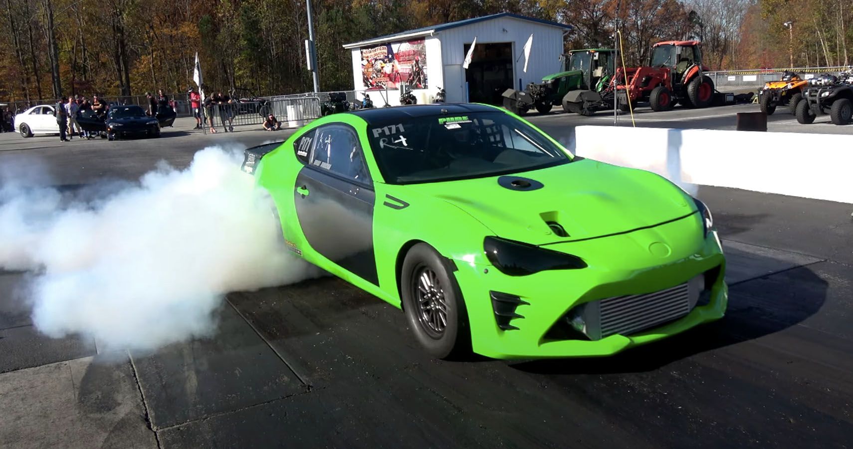 Watch A 2JZSwapped Scion FRS Crack Off A 6Second QuarterMile